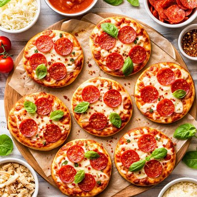 Image of Vegetarian Mini Pepperoni Pizza