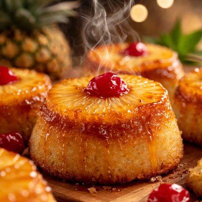 Image of Mini Pineapple Upside Down Cakes