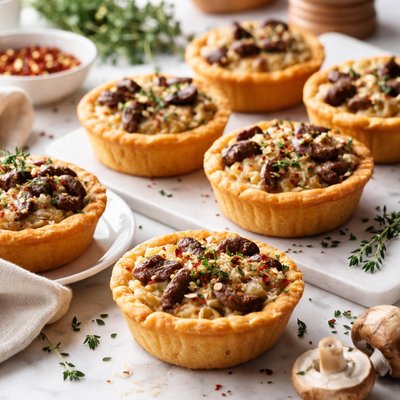 Image of Mini Sausage and Mushroom Quiches