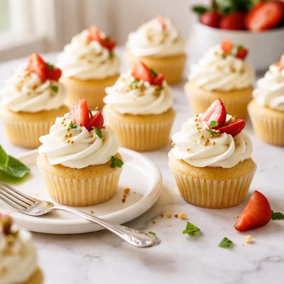 Image of Vegan Mini Vanilla Cupcakes
