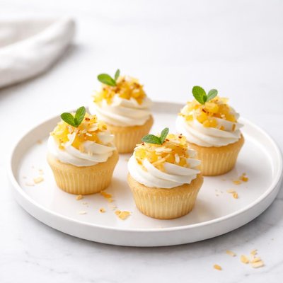 Image of Miniature Pineapple Cupcakes