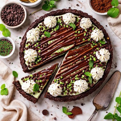 Image of Mint Brownie Tart