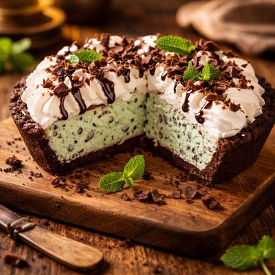 Image of Mint Chip Ice Cream Pie