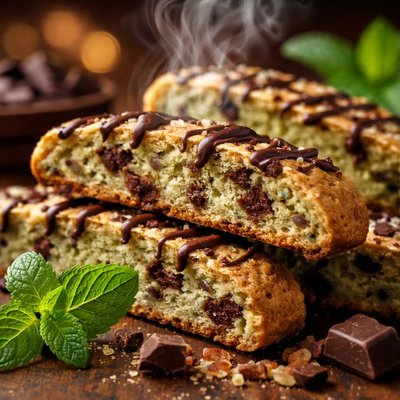 Image of Mint Chocolate Chip Biscotti