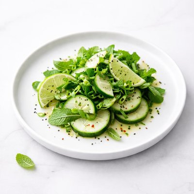 Image of Mint Lime Cucumber Salad