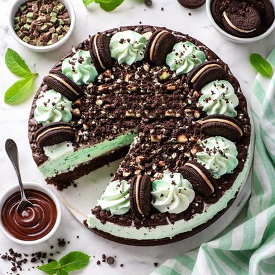Image of Mint Oreo Ice Cream Cake