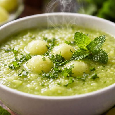 Image of Minted Honeydew Soup
