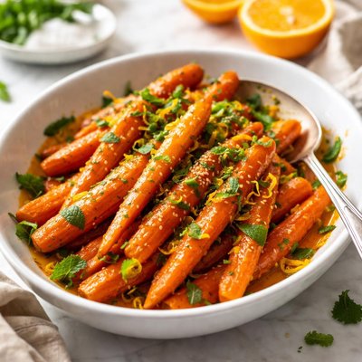Image of Minted Orange Carrots