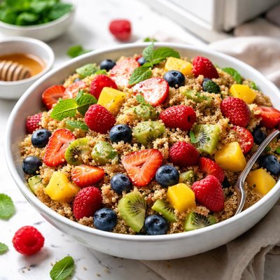 Image of Minted Quinoa Fruit Salad