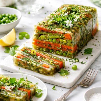 Image of Minted Vegetable Terrine