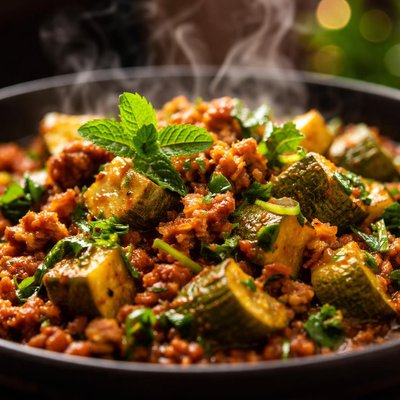 Image of Minty Indian Zucchini Tabbakh Ruhu