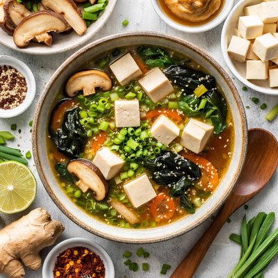 Image of Low Sodium Miso Soup with Tofu