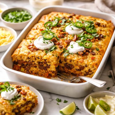 Image of Mix Bake Chili Cornbread