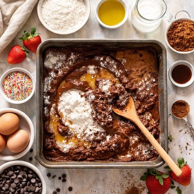 Image of Mix in the Pan Chocolate Cake