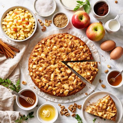 Image of Mix with a Fork Apple Cake