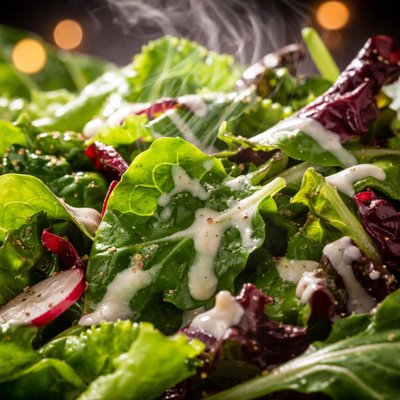 Image of Mixed Baby Greens with Creamy Dressing