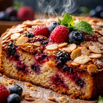Image of Mixed Berry Almond Cake