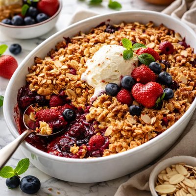 Image of Crumble de Frutas del Bosque sin Lácteos