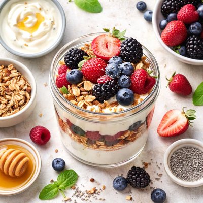 Image of Whole30 Mixed Berry Parfait