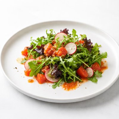 Image of Mixed Greens with Fresh Tomato Vinaigrette