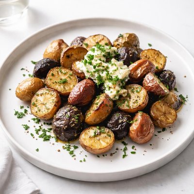 Image of Mixed Roasted Potatoes with Herb Butter