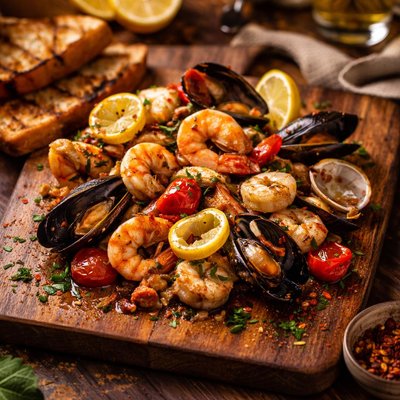 Image of Mixed Seafood Saute