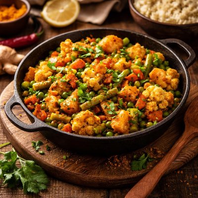 Image of Mixed Vegetables with Jaipuri Spices