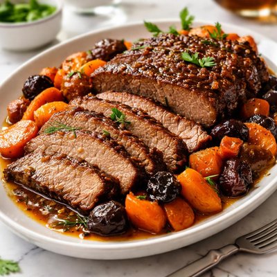 Image of Mmm Tender and Sweet Brisket and Tzimmes