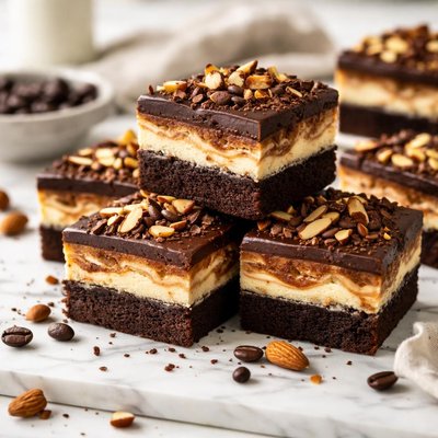 Image of Mocha Almond Cheesecake Brownies