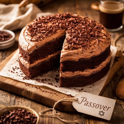 Image of Mocha Chocolate Cake for Passover