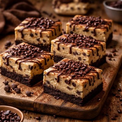 Image of Mocha Chocolate Chip Cheesecake Bars