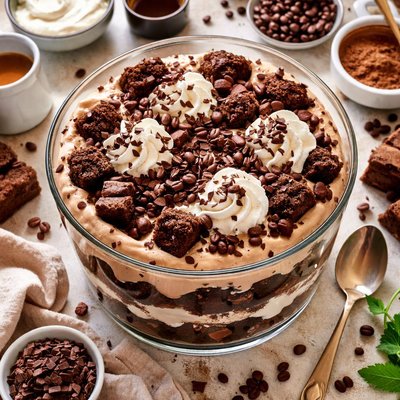 Image of Mocha Mousse Brownie Trifle