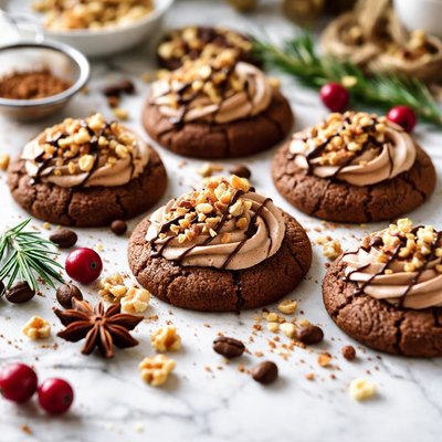 Image of Mocha Walnut Christmas Cookies