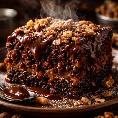 Image of Mocha Walnut Pudding Cake