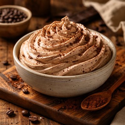 Image of Mocha Whipped Cream Frosting