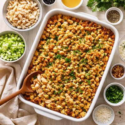 Image of Mock Chicken and Dressing