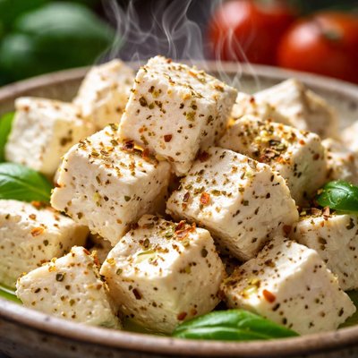 Image of Mock Feta Cheese Vegan Substitute