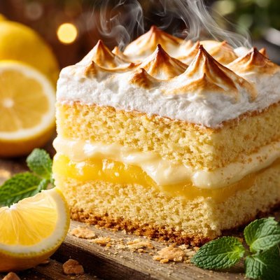 Image of Mock Lemon Meringue Cake