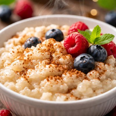 Image of Mock Rice Pudding Low Fat Low Carb