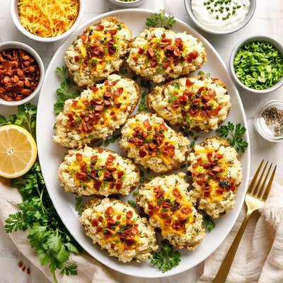 Image of Mock Twice Baked Potatoes Cauliflower