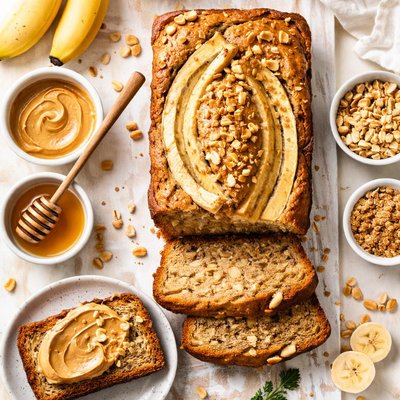 Image of Moist Banana Peanut Bread