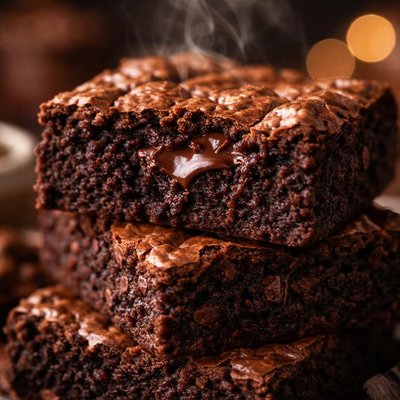 Image of Moist Chewy Brownies