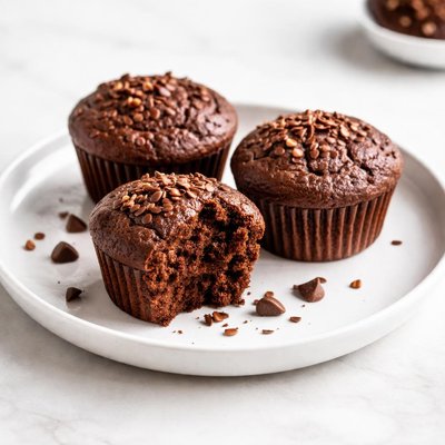 Image of Moist Chocolate Flax Muffins