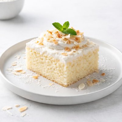 Image of Moist Coconut Pudding Cake