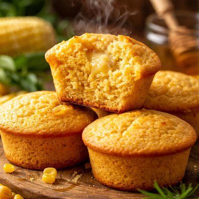 Image of Moist Cornbread Muffins