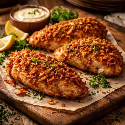 Image of Moist N Crispy Onion Chicken