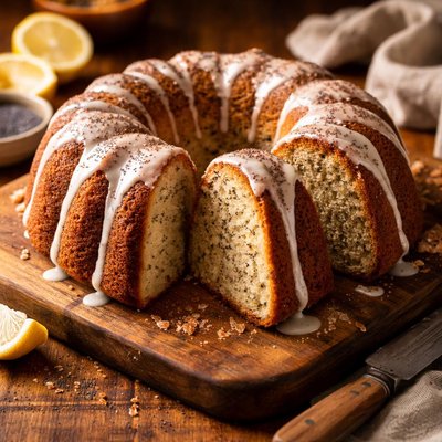 Image of Moist Poppy Seed Bundt Cake