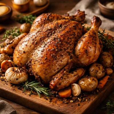 Image of Moist Roasted Whole Chicken