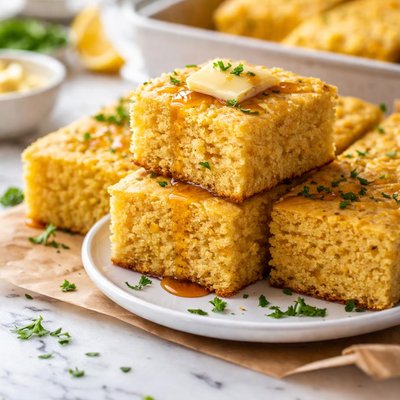 Image of Moist Vegan Cornbread