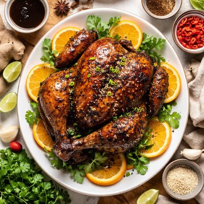 Image of Molasses Five Spice Roast Chicken